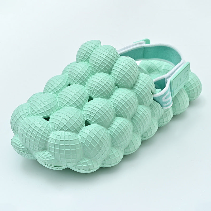 Massage Litchi Peanut Grape Bubble Trendy Child Slippers Children's Hole Shoes