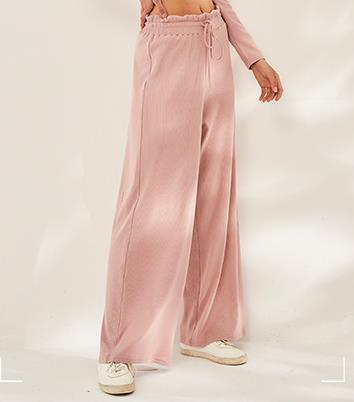 Wide Leg Elastic Waist Yoga SweatPants