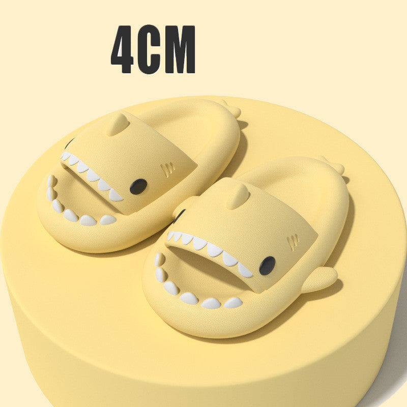 Adult's Slippers Indoor Outdoor Funny Shark Cartoon for summer pool