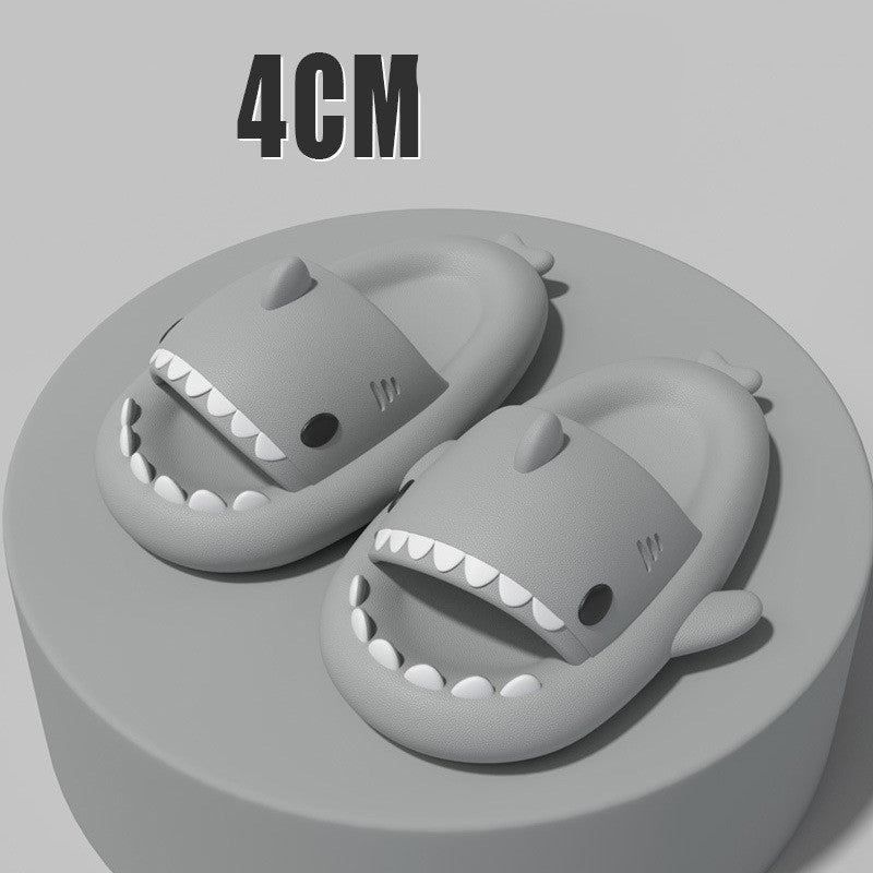 Adult's Slippers Indoor Outdoor Funny Shark Cartoon for summer pool
