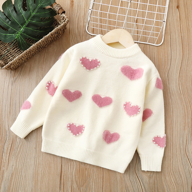 Girls Knit Sweater Pullover Cardigan Top