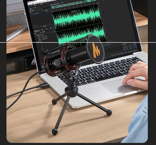 Wired Metal Recording Microphone for Mobile Phone & Computer