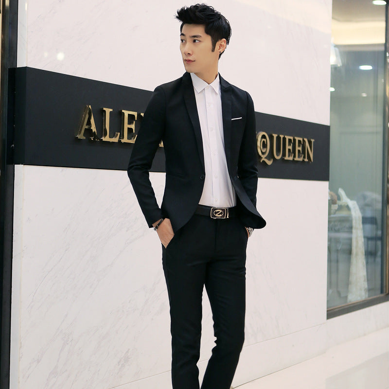 Business two-piece suit Korean Slim jacket