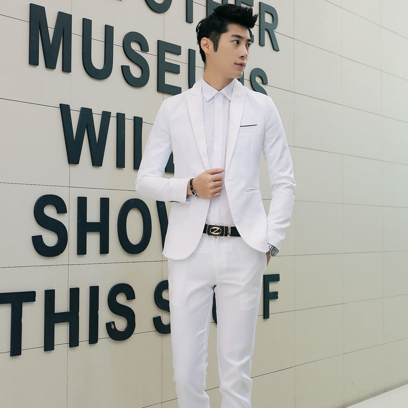 Business two-piece suit Korean Slim jacket