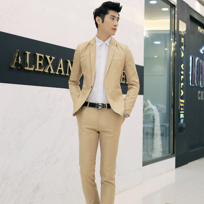 Business two-piece suit Korean Slim jacket