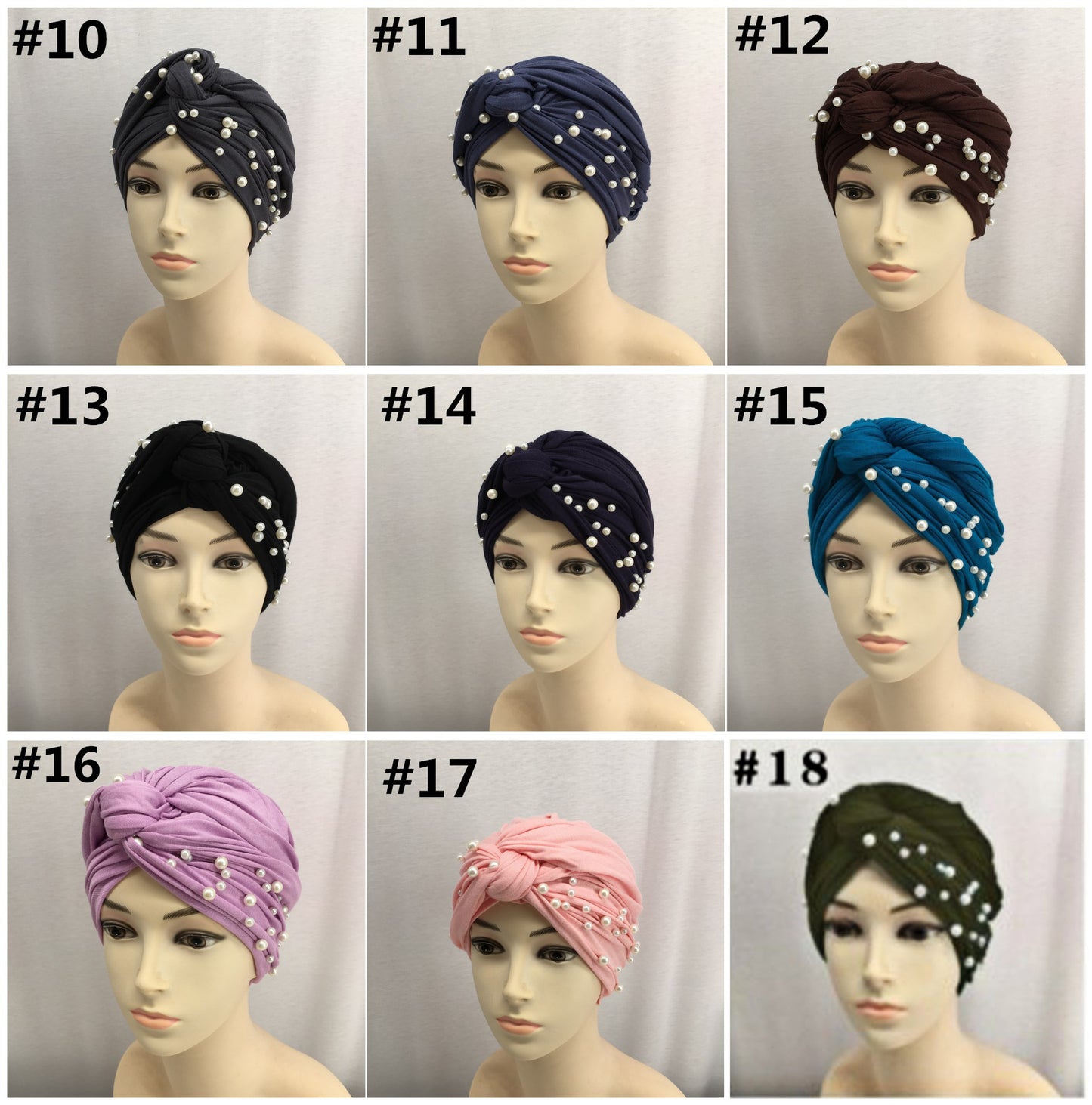 turban musulman en jersey de coton