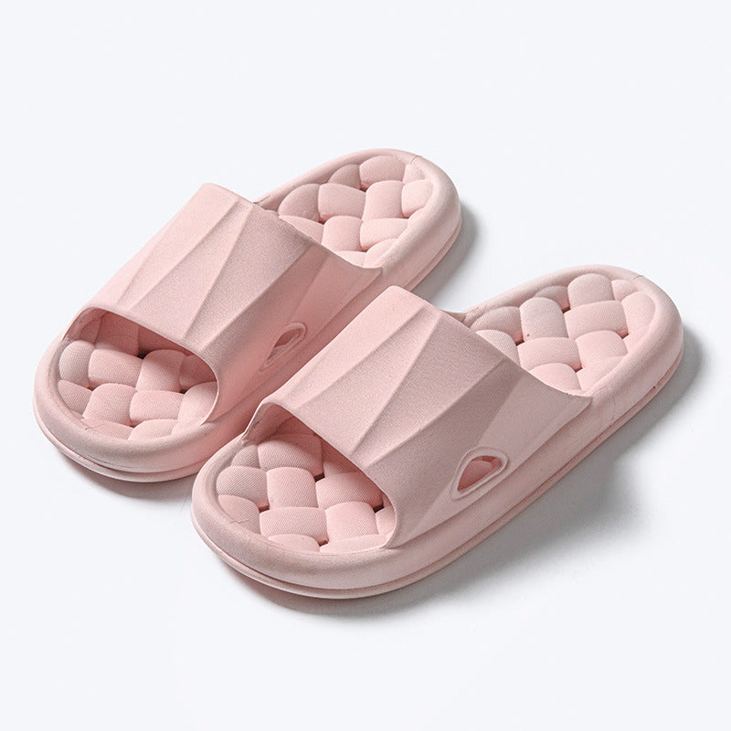 New Woven Texture Non-slip Slippers For Women
