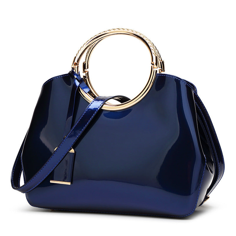 New Fashion Leather Handbag Satchel Handbag bright all-match bangalor