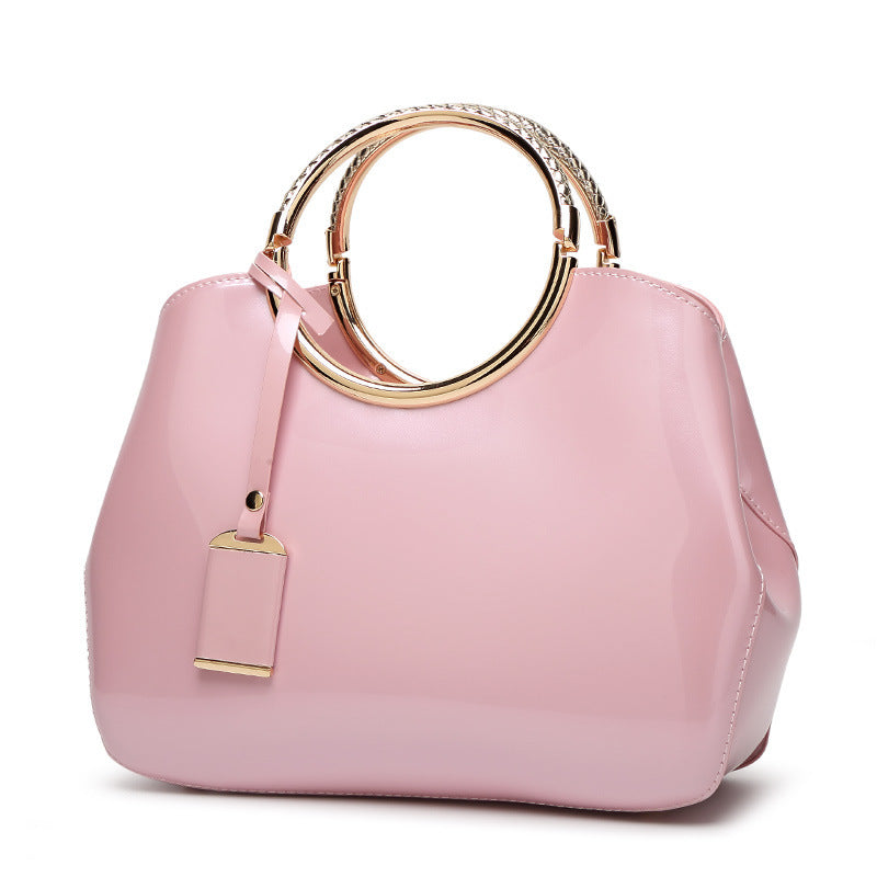 New Fashion Leather Handbag Satchel Handbag bright all-match bangalor