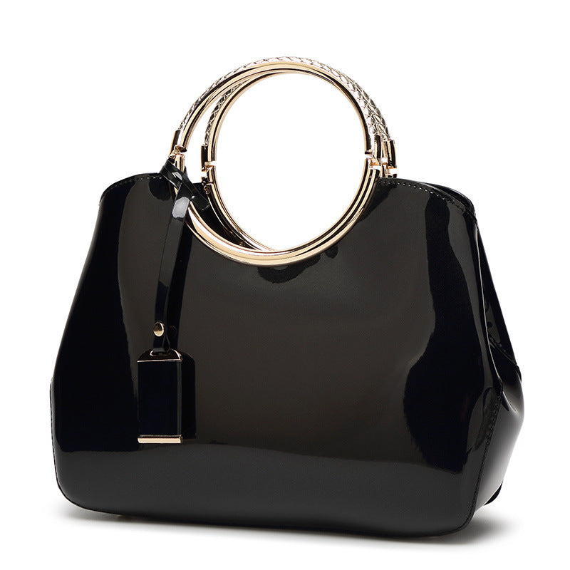 New Fashion Leather Handbag Satchel Handbag bright all-match bangalor