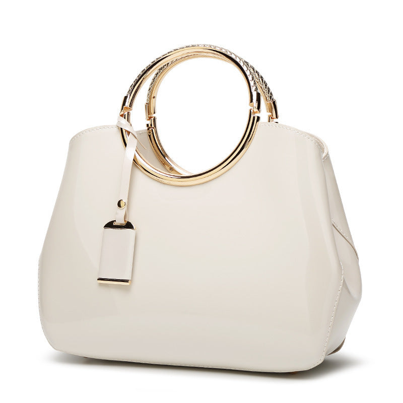 New Fashion Leather Handbag Satchel Handbag bright all-match bangalor