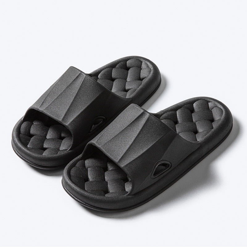 New Woven Texture Non-slip Slippers For Women