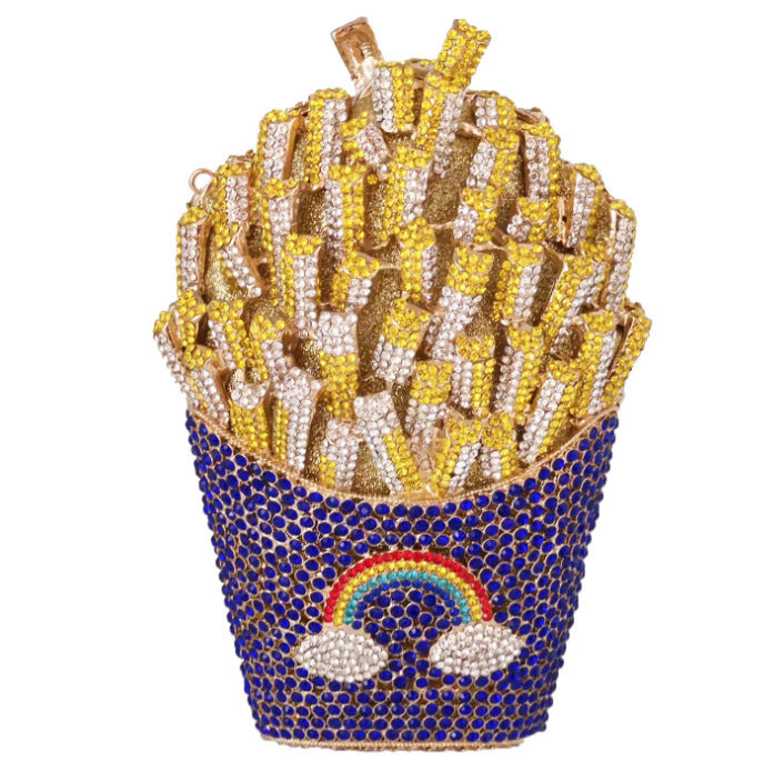 French fries diamond wisp empty metal bag
