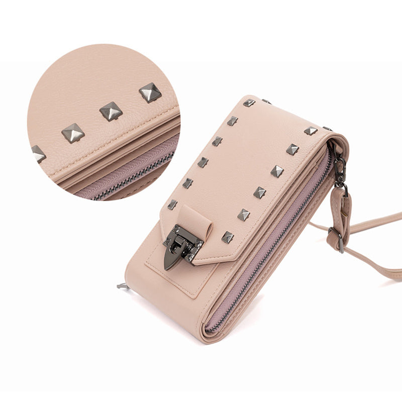 Rivet Design Shoulder Bags Mobile Phone Crossbody Bags
