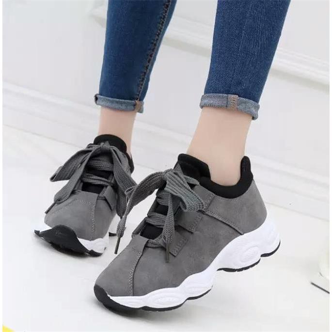 women shoes female students casual thick-soled running shoes female tide