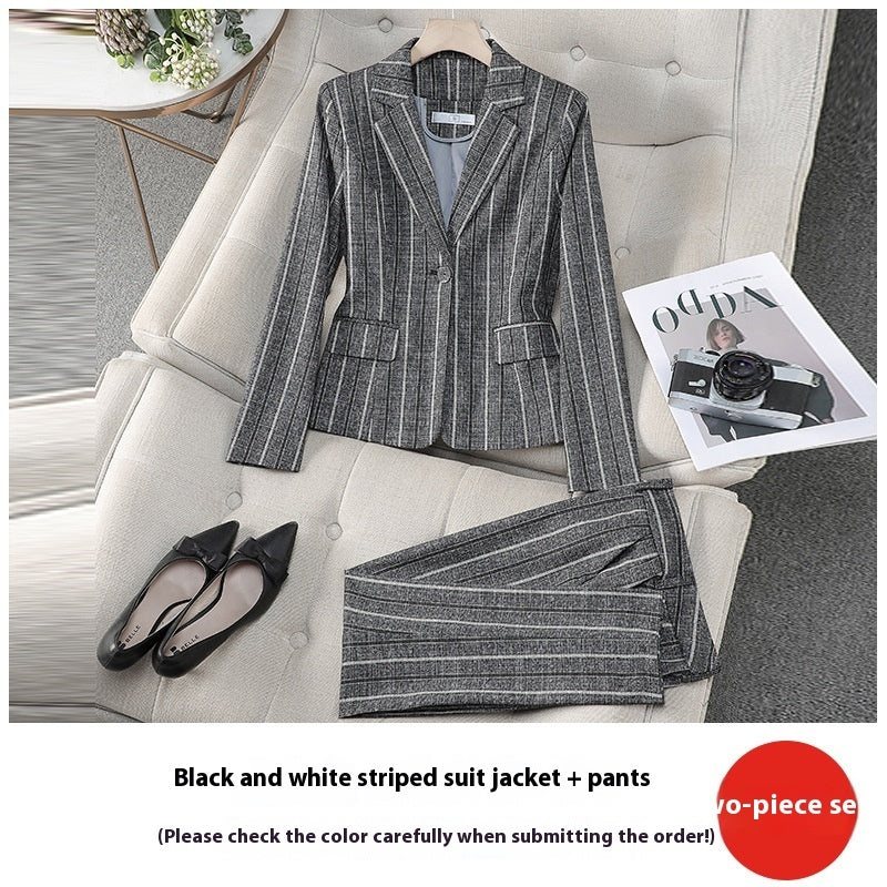 Women's Spring And Autumn Small Retro Elegant High-grade Casual Fashionable Suit