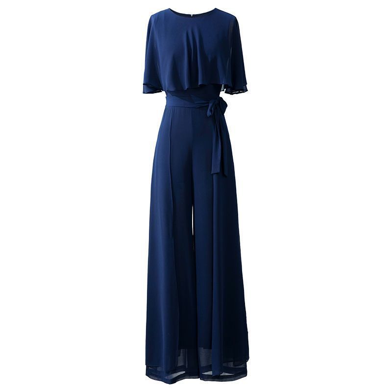 Ruffle Sleeve Jumpsuit Women's Long