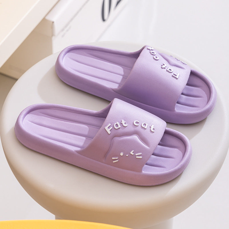 Cute Cartoon Wear-resistant Breathable EVA Home Slippers