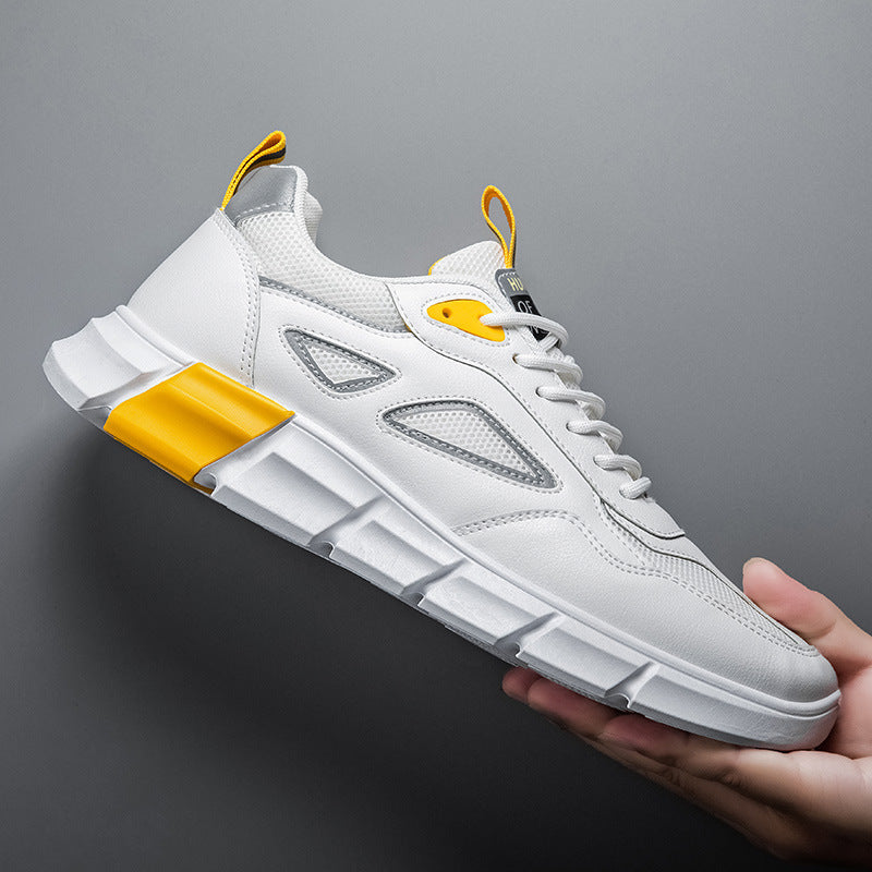 Men's casual white shoes