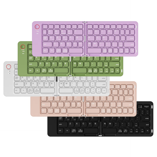 Wireless Bluetooth Mini Portable Double Folding Keyboard for Notebook, Computer & Cellphone