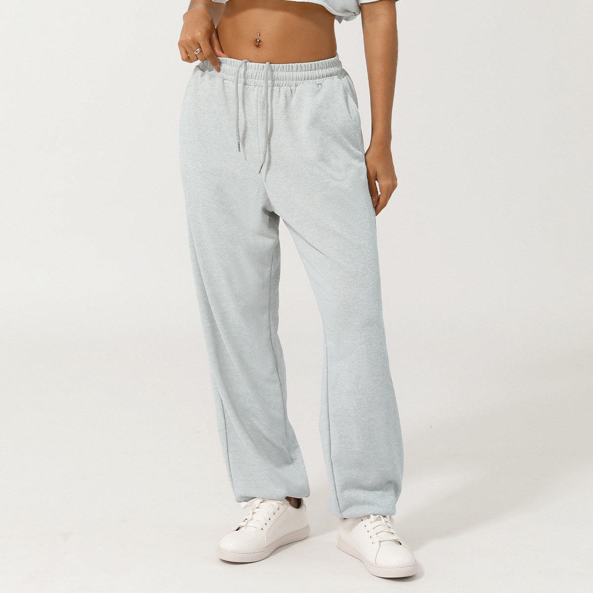 European And American Loose Tappered Track Sweatpants