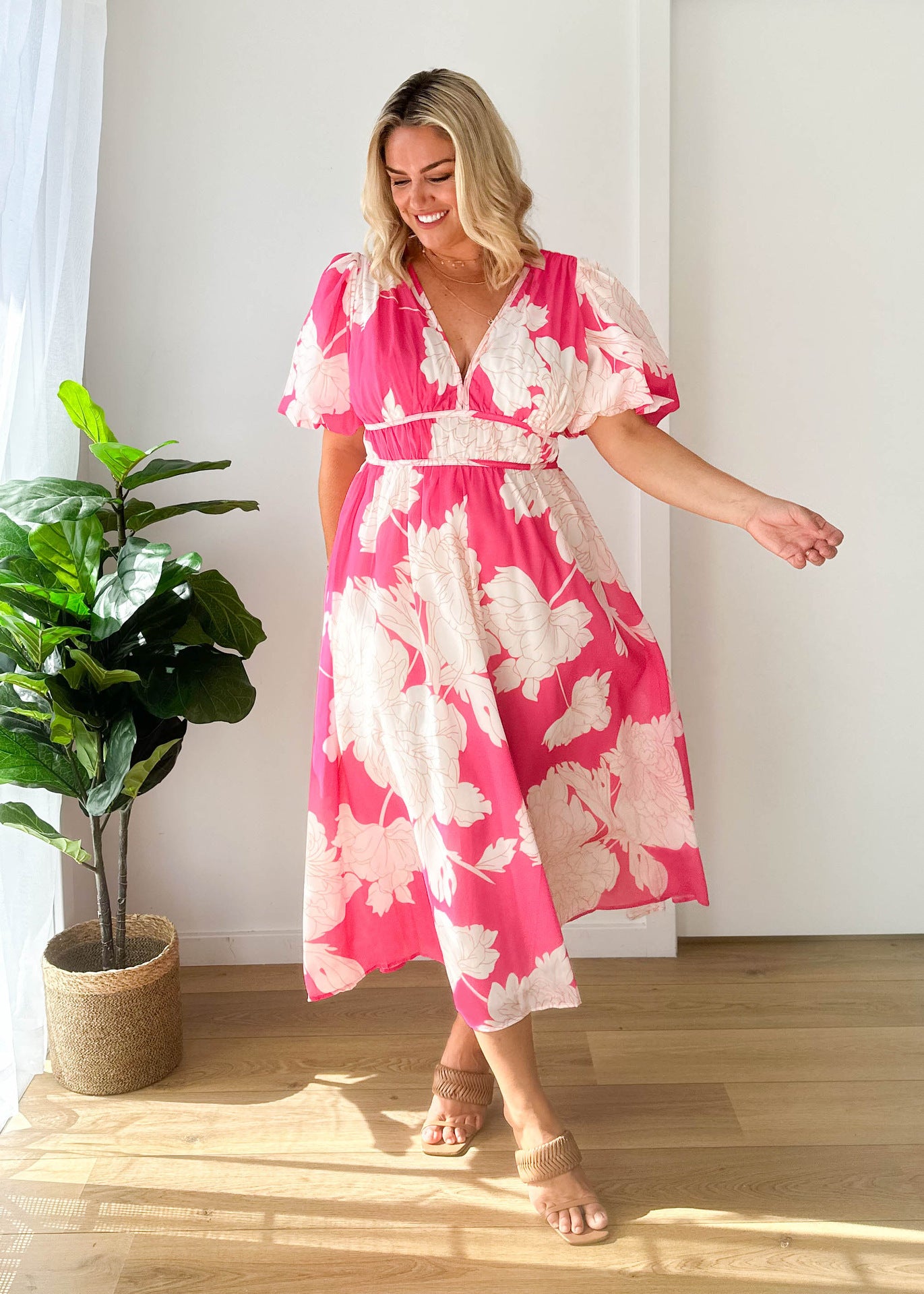 Women's Fashion Temperament Printed Long Dress