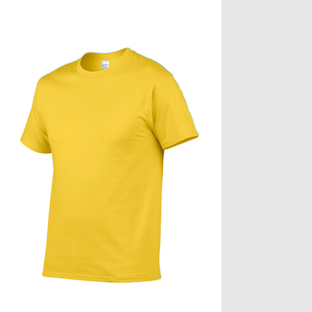 Solid Color Short Sleeve Men's Printed T-shirt Overalls