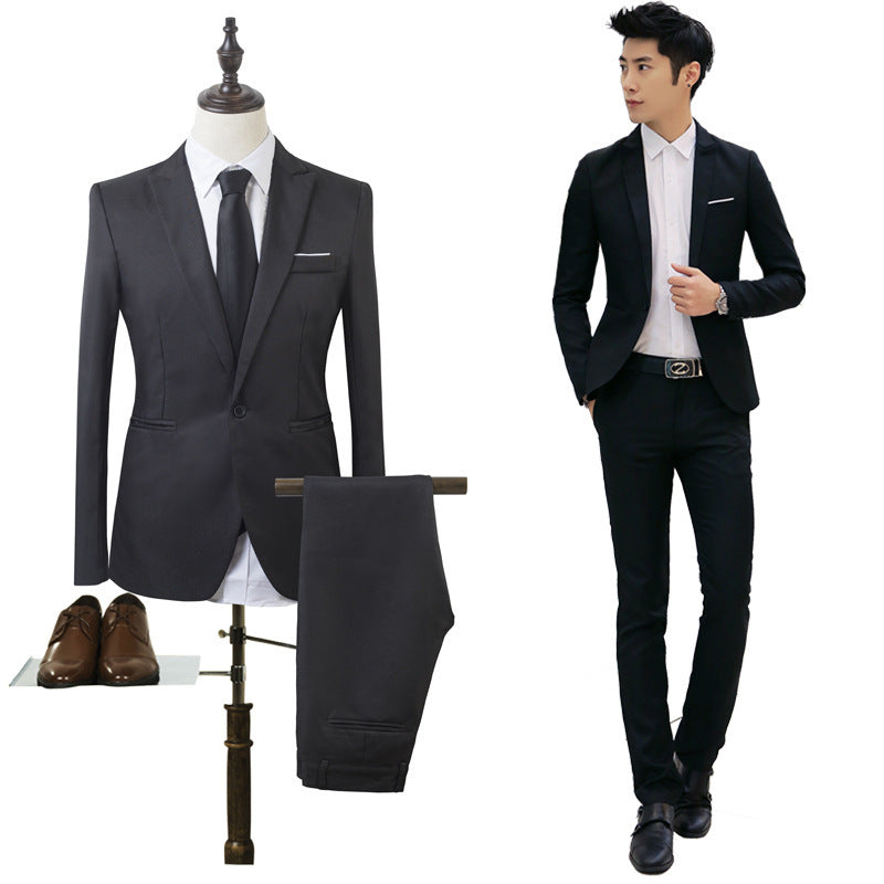 Business two-piece suit Korean Slim jacket
