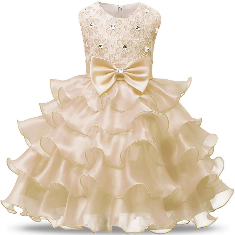 Robe de princesse bouffante sans manches pour fille
