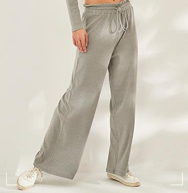 Wide Leg Elastic Waist Yoga SweatPants