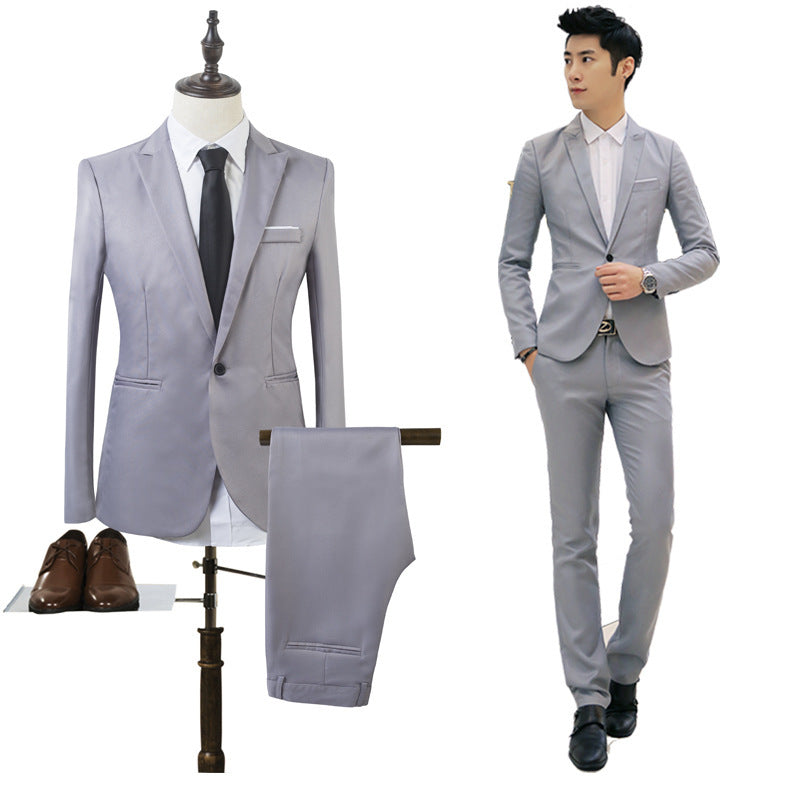 Business two-piece suit Korean Slim jacket