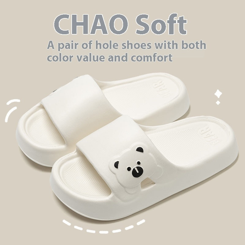 Cute Bear Home Slippers Non-slip Bathroom Slipper