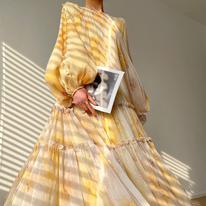 Light Heavy Weight Premium Ink Print Hem Dress