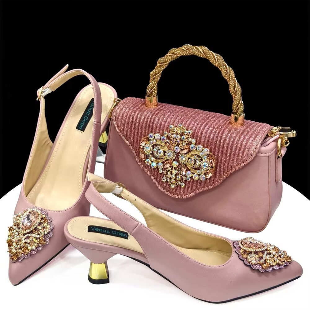 Casual French Style Women's Shoes And Bags Suit