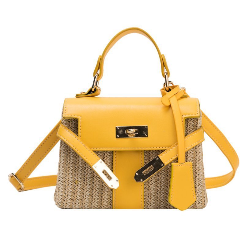 Summer Single Piece Straw Woven Handbag for Women