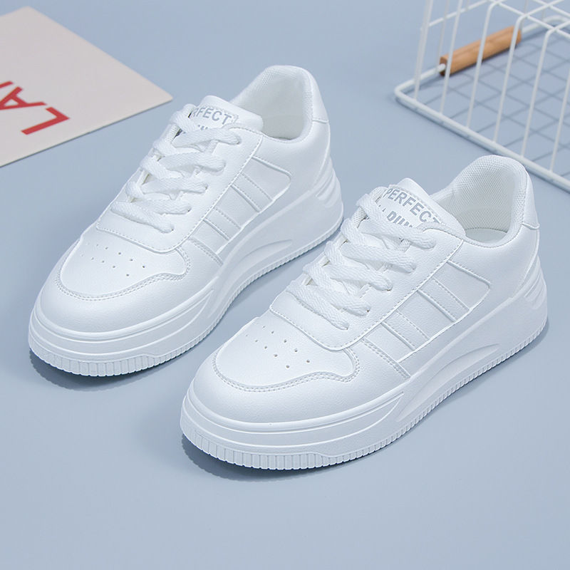 Casual Sports Leather Summer White Sneakers