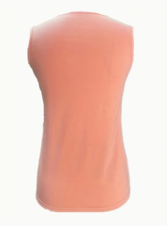 Summer Solid Crew Neck Tank Top
