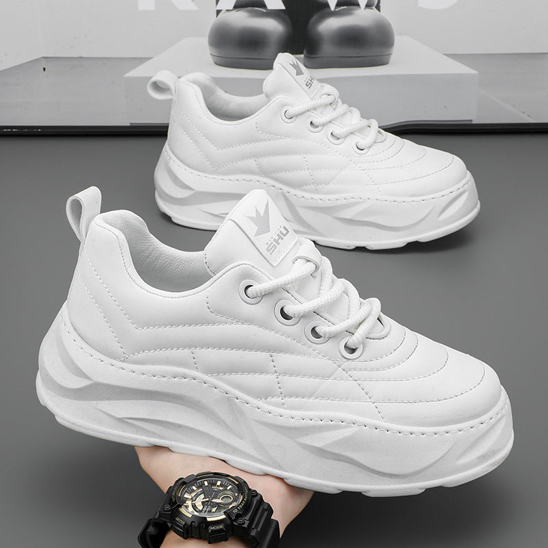 Men's Thick-Soled Anti-Skid Slip-On Casual Outdoor Breathable Lace-Up Sneakers