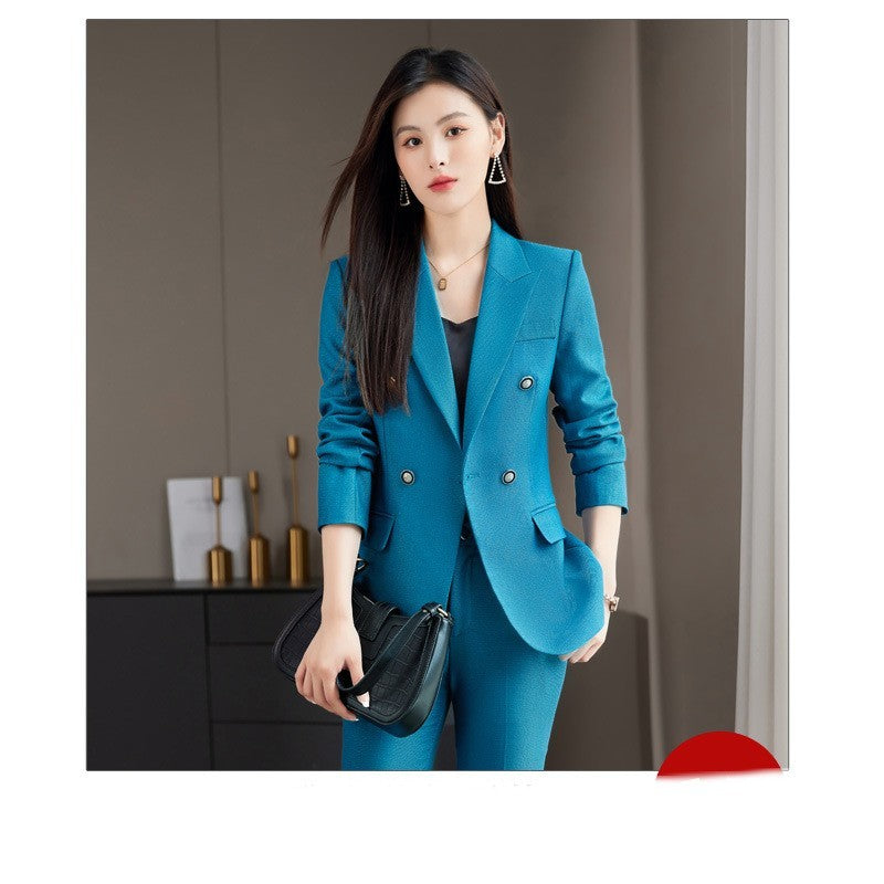 Long-sleeved Front Desk Overalls Women's Autumn Coat