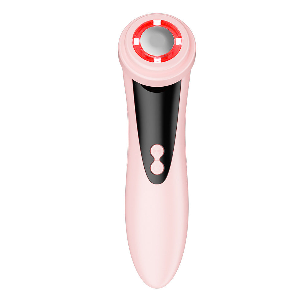 Pink Beauty Instrument Face Cleanser Photon Massage EMS Lift