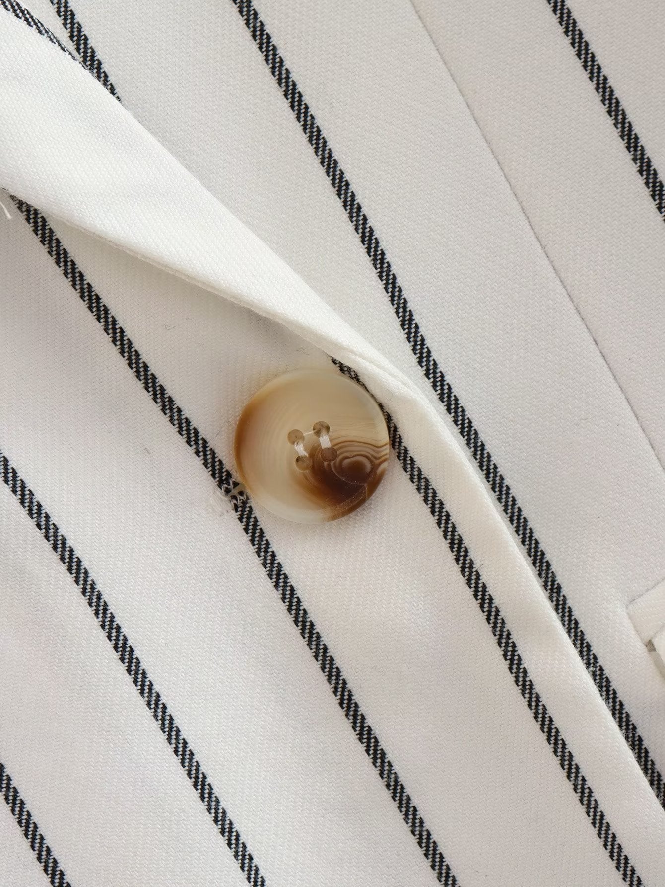 European And American Style Casual Loose Striped Commuter Suit Jacket