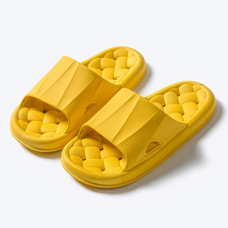 New Woven Texture Non-slip Slippers For Women