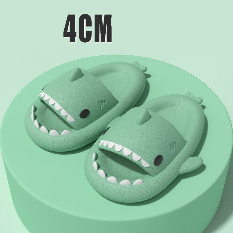 Adult's Slippers Indoor Outdoor Funny Shark Cartoon for summer pool