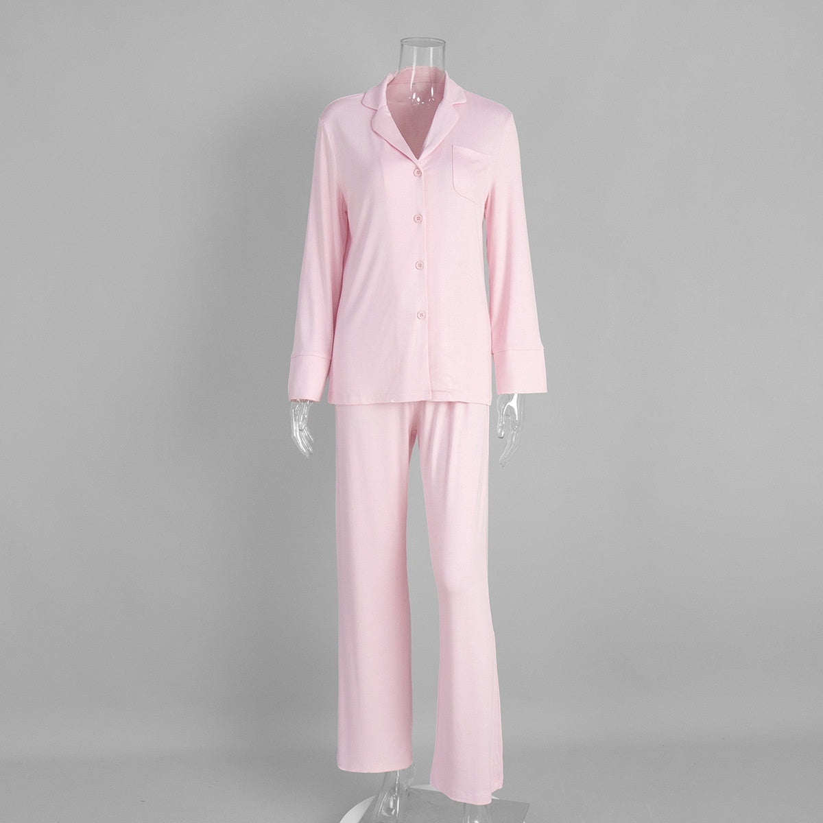 Ensemble pyjama manches longues et pantalon long, vêtement d'intérieur confortable pour femmes