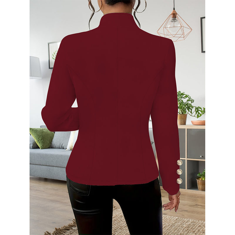 Women Casual Blazers Long Sleeve Business Outerwear Slim Fitting