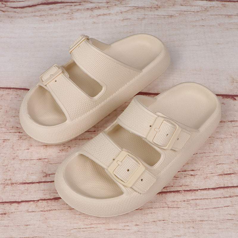 Platform Home Slippers Women's Summer Buckle