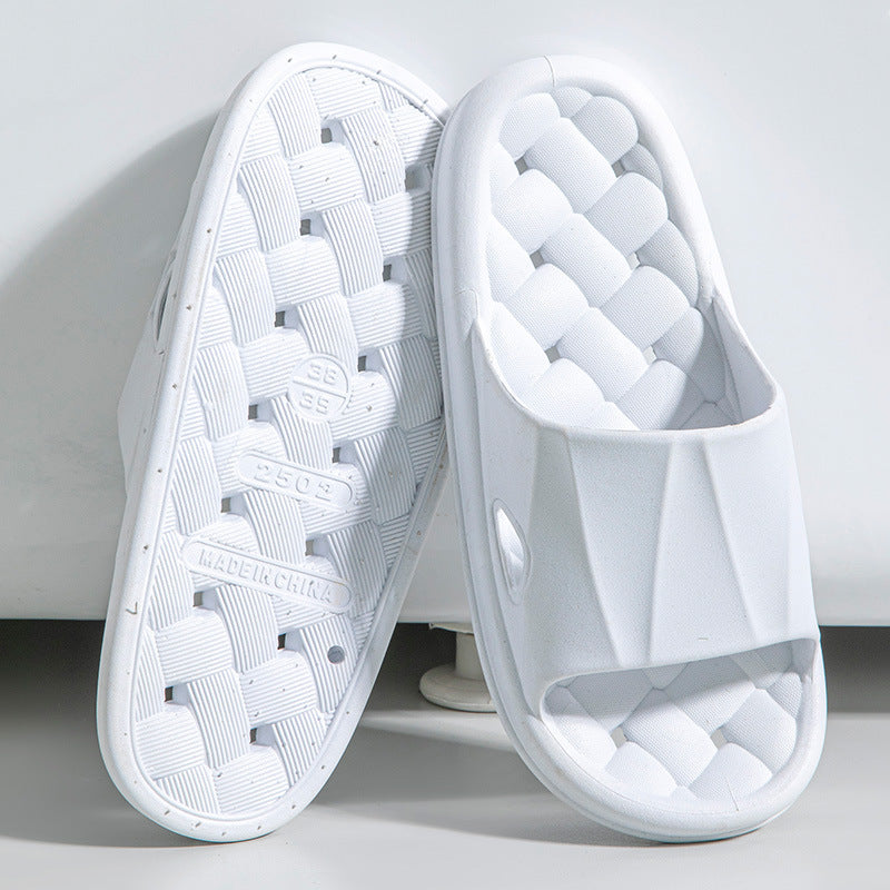New Woven Texture Non-slip Slippers For Women
