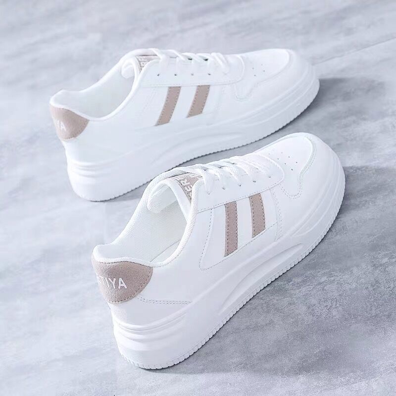 Casual Sports Leather Summer White Sneakers