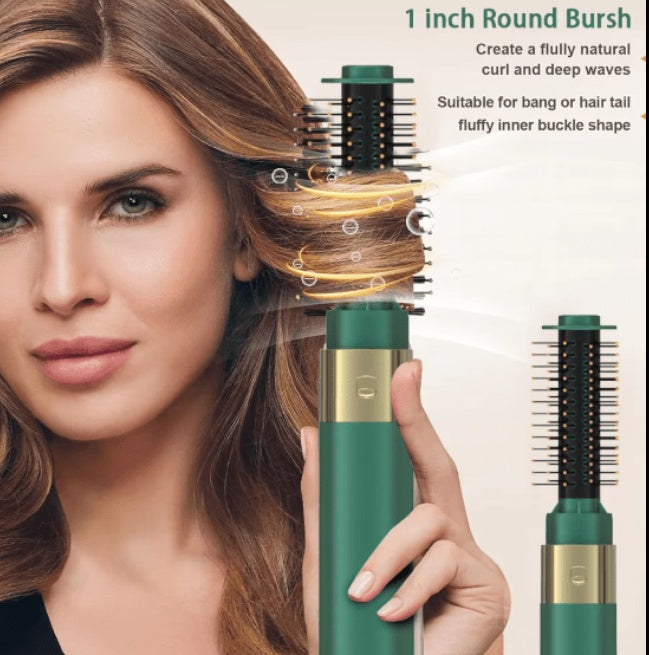 MULLINER 4-in-1 1200W Hair Dryer Brush with Ionic Technology and Interchangeable Heads