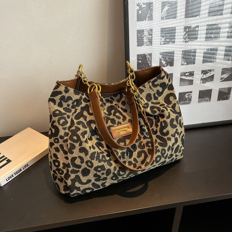 Leopard Print Large Capacity Bag